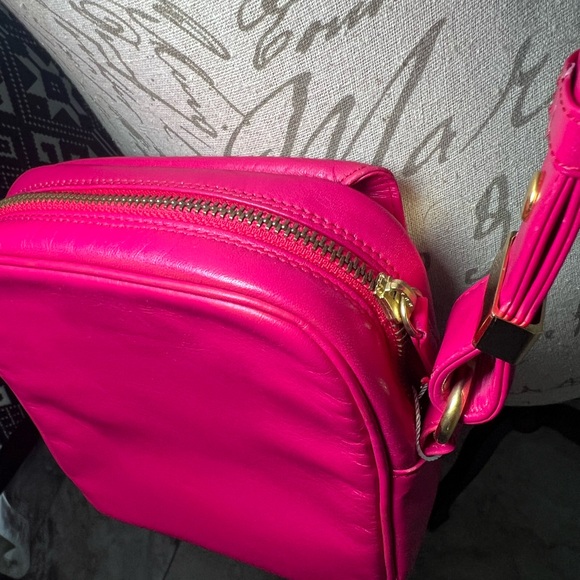 Vintage Yves Saint Laurent/YSL Hot Pink Crossbody - Picture 7 of 10
